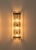 Murano Murano Glass Wall Sconces Smoked Triedri Crystal Prisms, Column Model, Chrome Frame - a Pair For Sale - Image 4 of 6