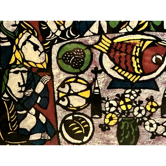 Late 20th Century Signed Limited Edition Print “The Last Supper” by Sadao Watanabe For Sale - Image 5 of 9