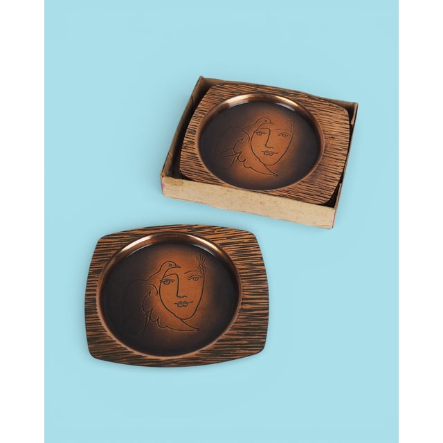 Vintage Polish Coasters, 1978, Set of 6 For Sale - Image 6 of 13