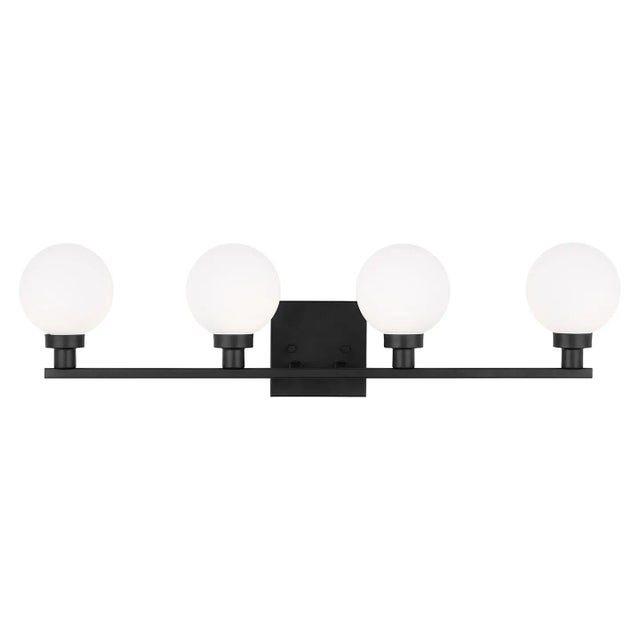 The Clybourn four light vanity fixture in Midnight Black is an industrial yet minimalist design, making this fixture...