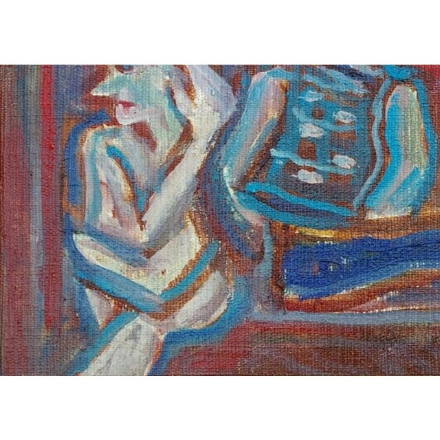 1970s 1970s Ukrainian Artist Kovalenko Yu. Oil Painting on Cardboard 25-35 For Sale - Image 5 of 6