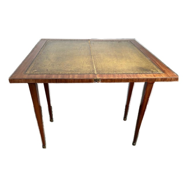 19th Century Louis XVI-style Side Table, Converts to Games Table For Sale