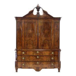 18th C. Neoclassical Dutch Mahogany Armoire