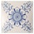 Art Deco White and Blue Flower Glazed Tiles by Le Glaive, 1920 For Sale - Image 14 of 14