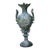 Antique French Art Nouveau Neoclassical Spelter Urn With Cherub & Maiden Relief, Paris For Sale