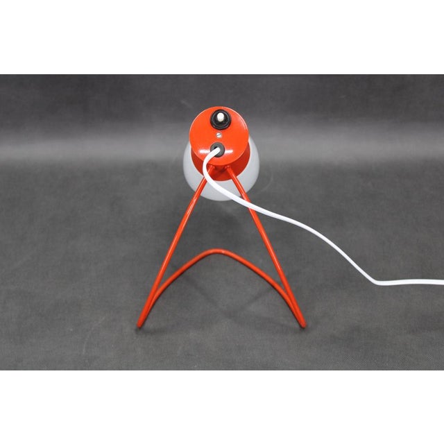 1960s Vintage Red Table Lamp by Josef Hurka for Napako, 1960s For Sale - Image 5 of 14