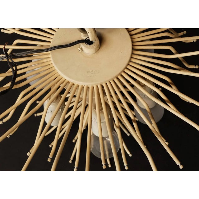 Metal Italian Murano Chandelier from Venini, 1960s For Sale - Image 7 of 8