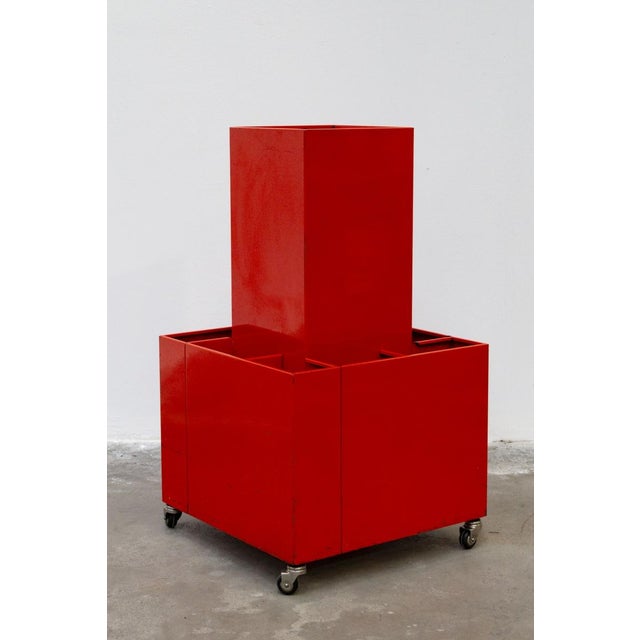 Metal Sheet Metal Drawing Cabinet, 1970s For Sale - Image 7 of 7