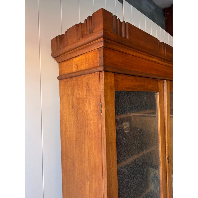 Antique Secretary Desk Hutch Curio Display Cabinet Bookshelf Pantry Cupboard For Sale In Tulsa - Image 6 of 12