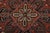 Heriz Rug 9′ X 10’5” Red Wool Vintage Tribal Hand-Knotted Oriental Carpet For Sale In Philadelphia - Image 6 of 15