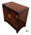 Wood Vintage White Furniture Chinoiserie Style Burl Wood & Lacquer Accent Storage Cabinet For Sale - Image 7 of 11