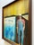 Paul Bowen Vintage 1990's Provincetown Modernist " Untitled Blue Trees " Original Signed Framed Mixed Media Painting For Sale - Image 16 of 18