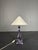 Plastic Postmodern French Zig Zag Faux Marble Table Lamp, 1980s For Sale - Image 7 of 12