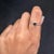 18k Solid Gold Blue Sapphire Heart Promise Ring Size 7 ( All Sizes Available ) For Sale In New York - Image 6 of 13