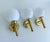 Gold Vintage Danish Glass Sconces by Abo Reinders, Set of 3 For Sale - Image 8 of 15