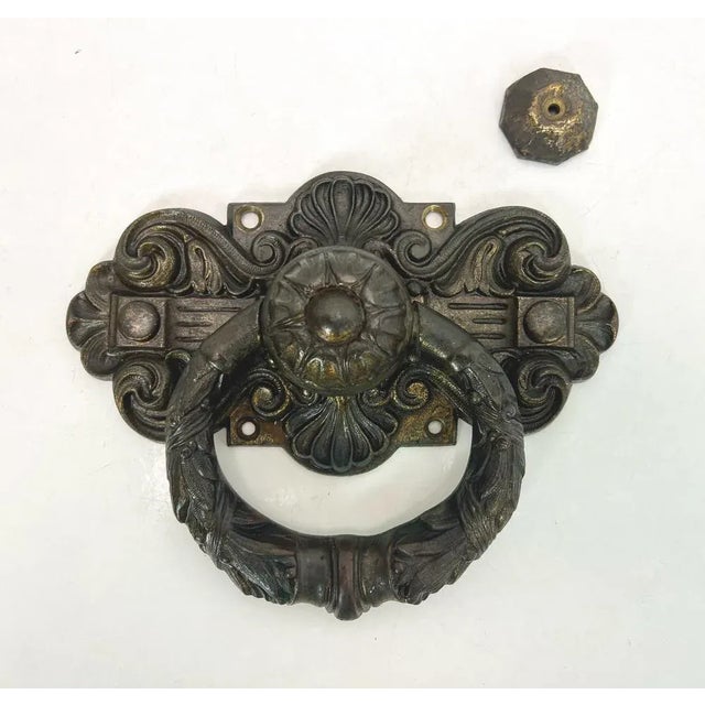 19th Century Victorian Bronze Door Knocker For Sale - Image 12 of 12