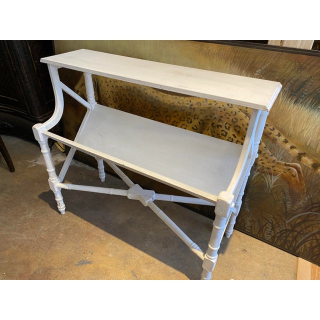 White English Style Console Table For Sale - Image 8 of 9