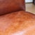 19th century French walnut high back chair. Turned and dowelled legs with deep antique patina. Reupholstered with a dark...