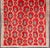 Vintage Turkish Tulu Rug With a Modern Design in Red Background For Sale - Image 4 of 13