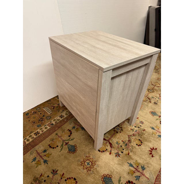 2010s Galano Modern Nightstand, Dusty Gray Oak For Sale - Image 5 of 12