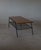 1955 Carlo Hauner Coffee Table for Forma, Brazil. Table features a Jatoba wood top with a cast iron lower shelf for...