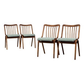 Dining Chairs by Ludvik Volak for Ton Bystřice, 1960s, Set of 4 For Sale