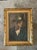 Wood Vintage Framed Oil Portrait on Canvas For Sale - Image 7 of 13