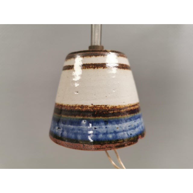 Large Danish Ceramic Pendant Lamp from Axella, 1970s For Sale - Image 6 of 16