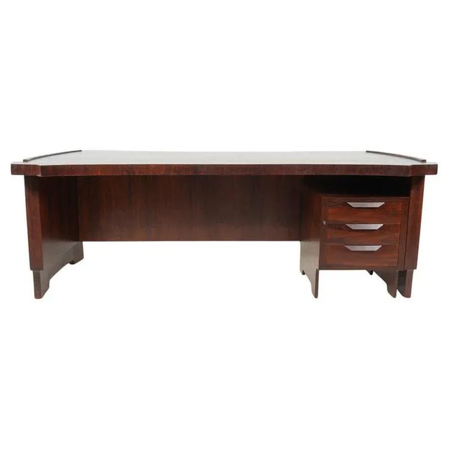 Mid-Century Modern Wooden Desk, Italy, 1960s For Sale - Image 18 of 18