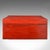 1940s Vintage Decorative Trunk, Oriental, Leather, Travel Case, Storage Case, Art Deco For Sale - Image 5 of 12
