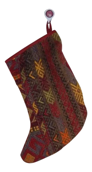Vintage Kilim Christmas Stocking
