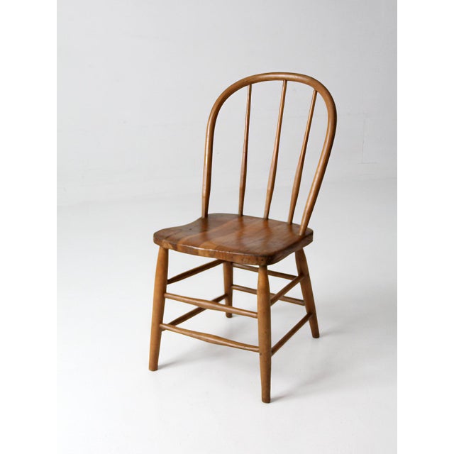 Vintage Windsor Style Spindle Back Chair For Sale - Image 4 of 13