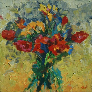 Giclée Print of Original Expressionist Floral Painting For Sale