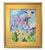 2020s Impressionist Abstract Landscape W/Cow Painting Including the Antiqued Gold Wood Frame For Sale - Image 5 of 5