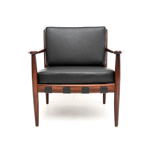 A stunning vintage Swedish Cadett armchair by Eric Merthen for Ire Mobler. This was made in Sweden in the 1960’s. The...