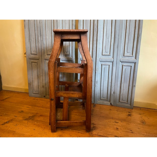 Antique French Library Step Ladder, 1890s For Sale - Image 5 of 16