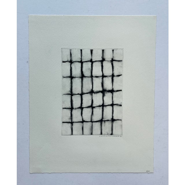 Late 20th Century Abstract Monotypes by Russell Christoffersen - Set of 3 For Sale - Image 4 of 6