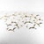Rare set of 25 polished brass wall sculptures depicting birds. Each has a hook on the back for wall mounting. This highly...