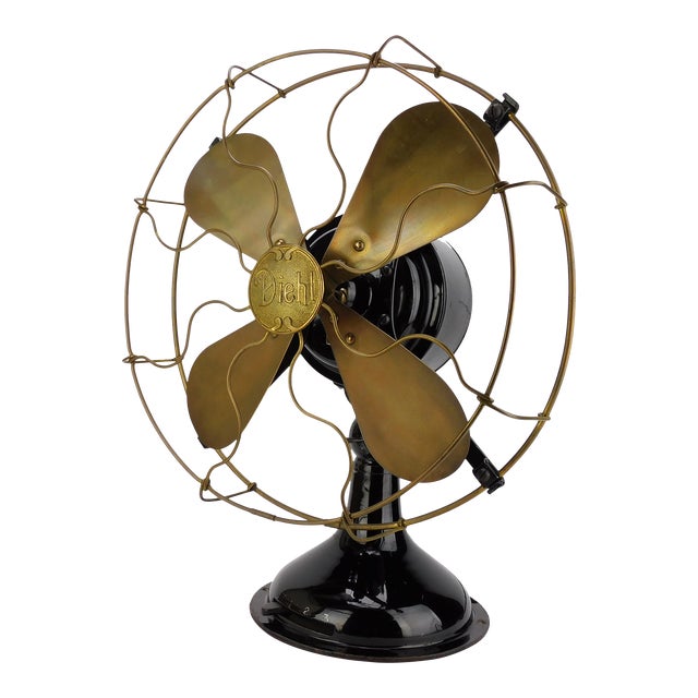 1915 Original Diehl Transitional Desk Fan For Sale
