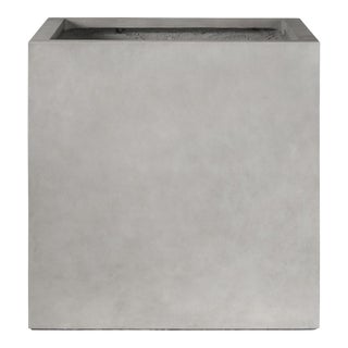 Four Hands Kiro Planter - Natural Grey Concrete, Large For Sale