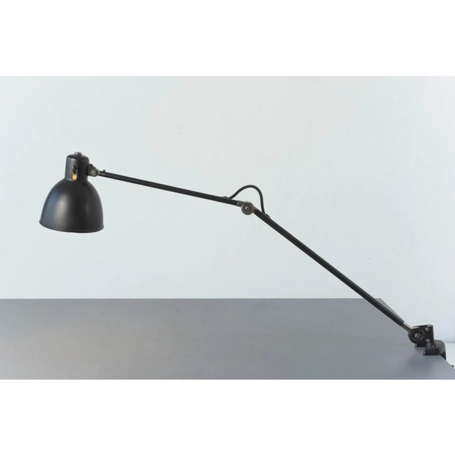 Matte Black Clamp Lamp from B.A.G. Turgi, 1930s For Sale - Image 10 of 13