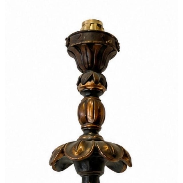 Baroque Large Portuguese Torch Holder, 1800s For Sale - Image 3 of 6