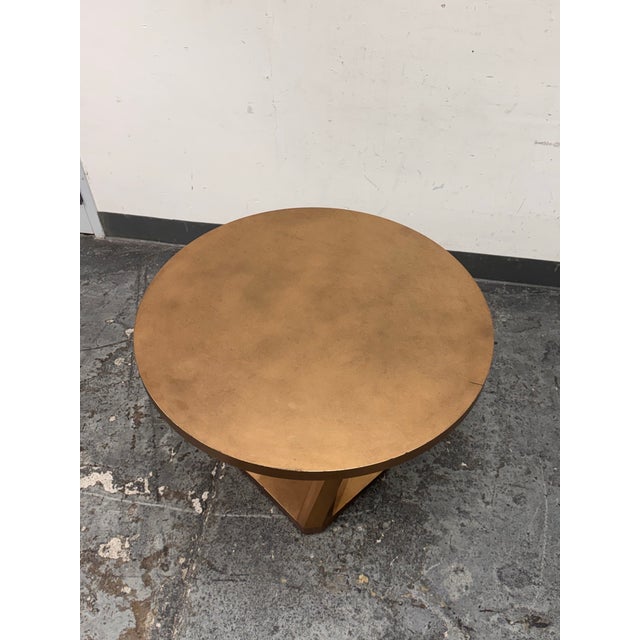 Metallic Gold Occasional Side Table For Sale - Image 12 of 12