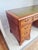 Antique Twin Pedestal Desk in Yew Wood with Leather Top, 1980s For Sale - Image 12 of 18