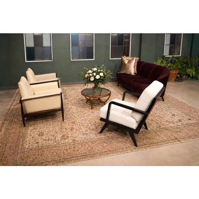 Brazilian Modern Armchair in Hardwood and Bouclé, Unknown, Brazil, 1960s For Sale - Image 11 of 18