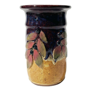 Huckleberry Art Pottery Vase by Tom Briney, Mountain Brook Studio Montana