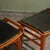 Teak Stools with Black Leather Cushions by P. Jensen, Denmark, 1960s, Set of 2 For Sale - Image 5 of 10