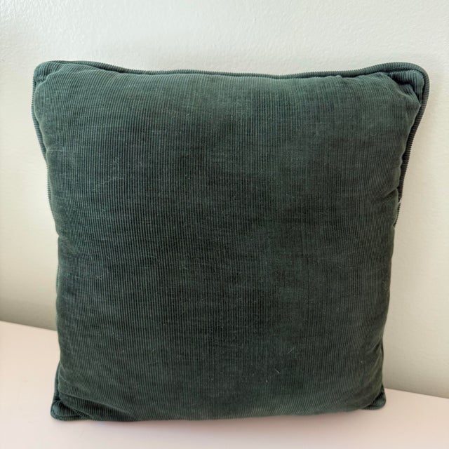 Textile Vintage Coastal Folk Art Needlepoint Pillow Seashell Motif For Sale - Image 7 of 9