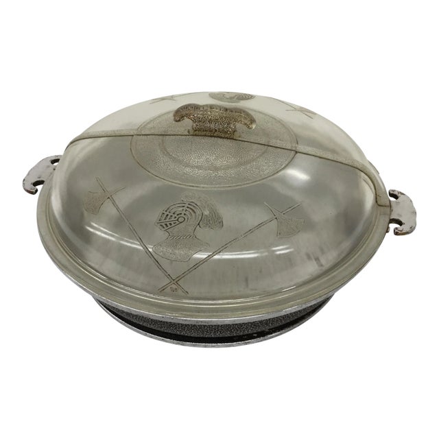 Antique Glass Covered Frying Pan For Sale