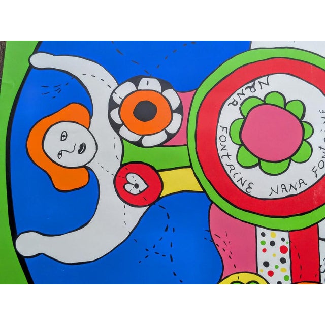 Niki De Saint Phalle, Nana Fontaine, Large Hand-Signed Lithograph, 1993 For Sale - Image 4 of 10